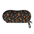 Halloween Skeleton And Pumpkin Print Glasses Case