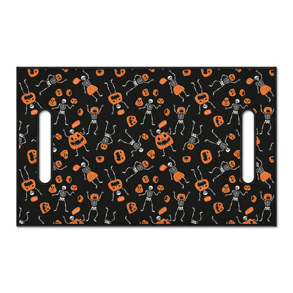 Halloween Skeleton And Pumpkin Print Golf Cart Seat Cover