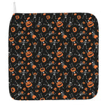 Halloween Skeleton And Pumpkin Print Hand Towel