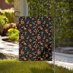 Halloween Skeleton And Pumpkin Print House Flag