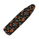 Halloween Skeleton And Pumpkin Print Ironing Board Cover