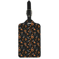 Halloween Skeleton And Pumpkin Print Luggage Tag