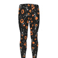 Halloween Skeleton And Pumpkin Print Men's Leggings