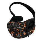 Halloween Skeleton And Pumpkin Print Pet Sling Carrier