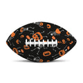 Halloween Skeleton And Pumpkin Print Rugby Ball