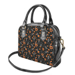 Halloween Skeleton And Pumpkin Print Shoulder Handbag