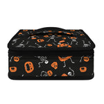 Halloween Skeleton And Pumpkin Print Small Lunch Bag
