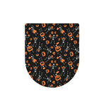 Halloween Skeleton And Pumpkin Print Toilet Lid Cover