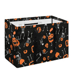Halloween Skeleton And Pumpkin Print Utility Tote Bag