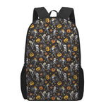 Halloween Skeleton Party Pattern Print 17 Inch Backpack