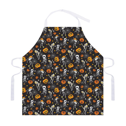 Halloween Skeleton Party Pattern Print Adjustable Apron