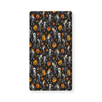Halloween Skeleton Party Pattern Print Baby Crib Sheet