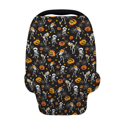 Halloween Skeleton Party Pattern Print Baby Seat Cover