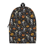 Halloween Skeleton Party Pattern Print Backpack