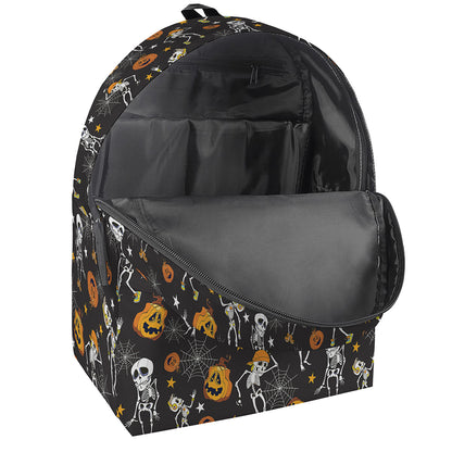 Halloween Skeleton Party Pattern Print Backpack