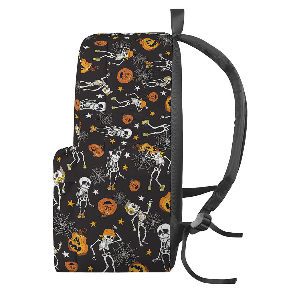 Halloween Skeleton Party Pattern Print Backpack