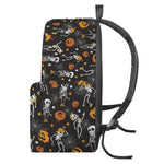 Halloween Skeleton Party Pattern Print Backpack
