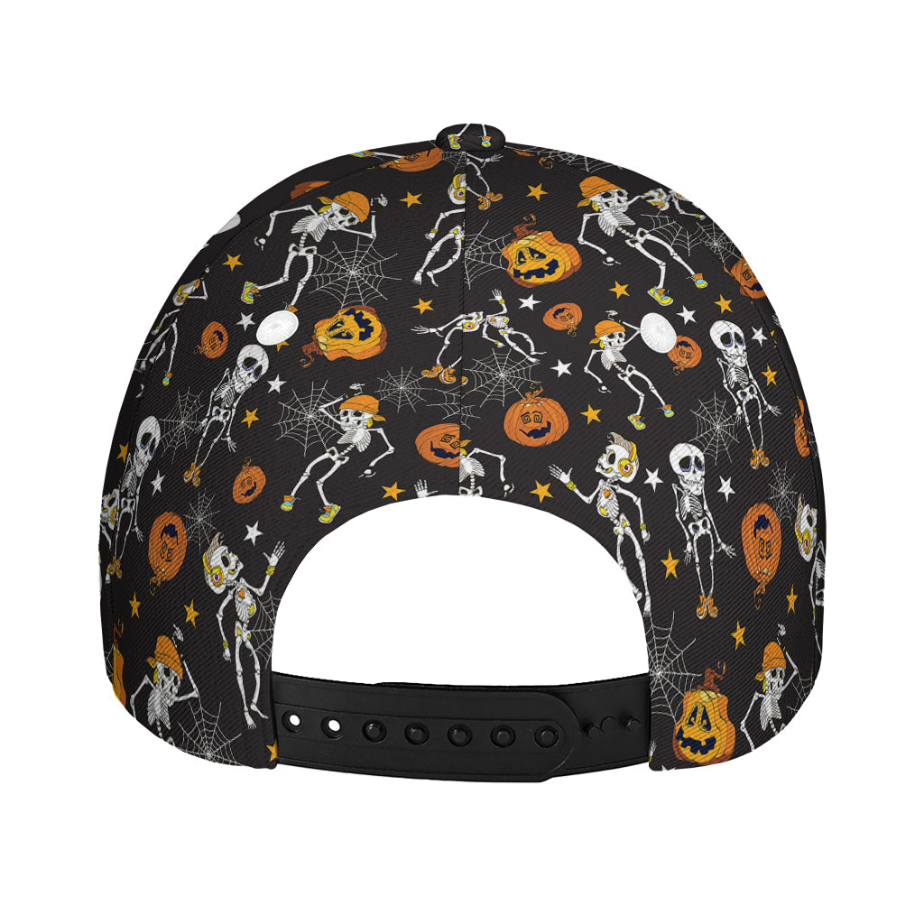 Halloween Skeleton Party Pattern Print Baseball Cap