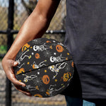 Halloween Skeleton Party Pattern Print Basketball