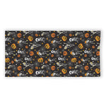 Halloween Skeleton Party Pattern Print Beach Towel