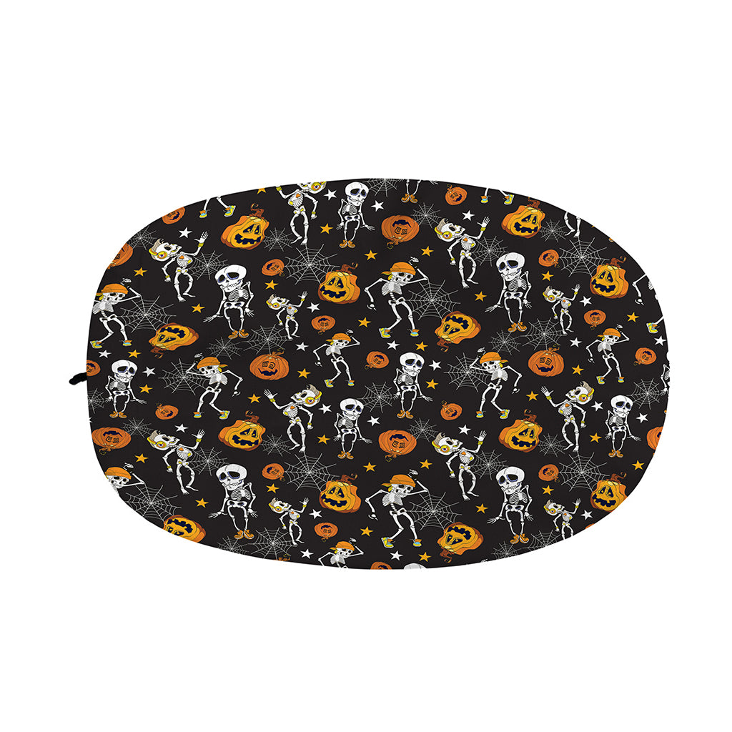 Halloween Skeleton Party Pattern Print Car Side Mirror Covers