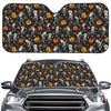 Halloween Skeleton Party Pattern Print Car Windshield Sun Shade