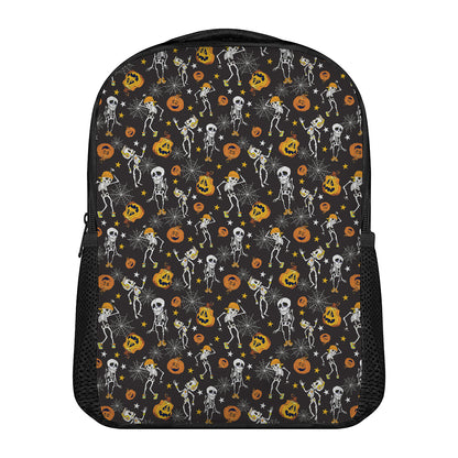 Halloween Skeleton Party Pattern Print Casual Backpack