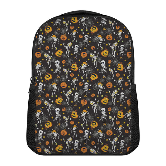 Halloween Skeleton Party Pattern Print Casual Backpack