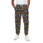Halloween Skeleton Party Pattern Print Cotton Pants