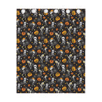 Halloween Skeleton Party Pattern Print Curtain