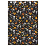 Halloween Skeleton Party Pattern Print Curtain