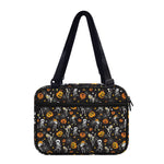 Halloween Skeleton Party Pattern Print Double Strap Bible Bag