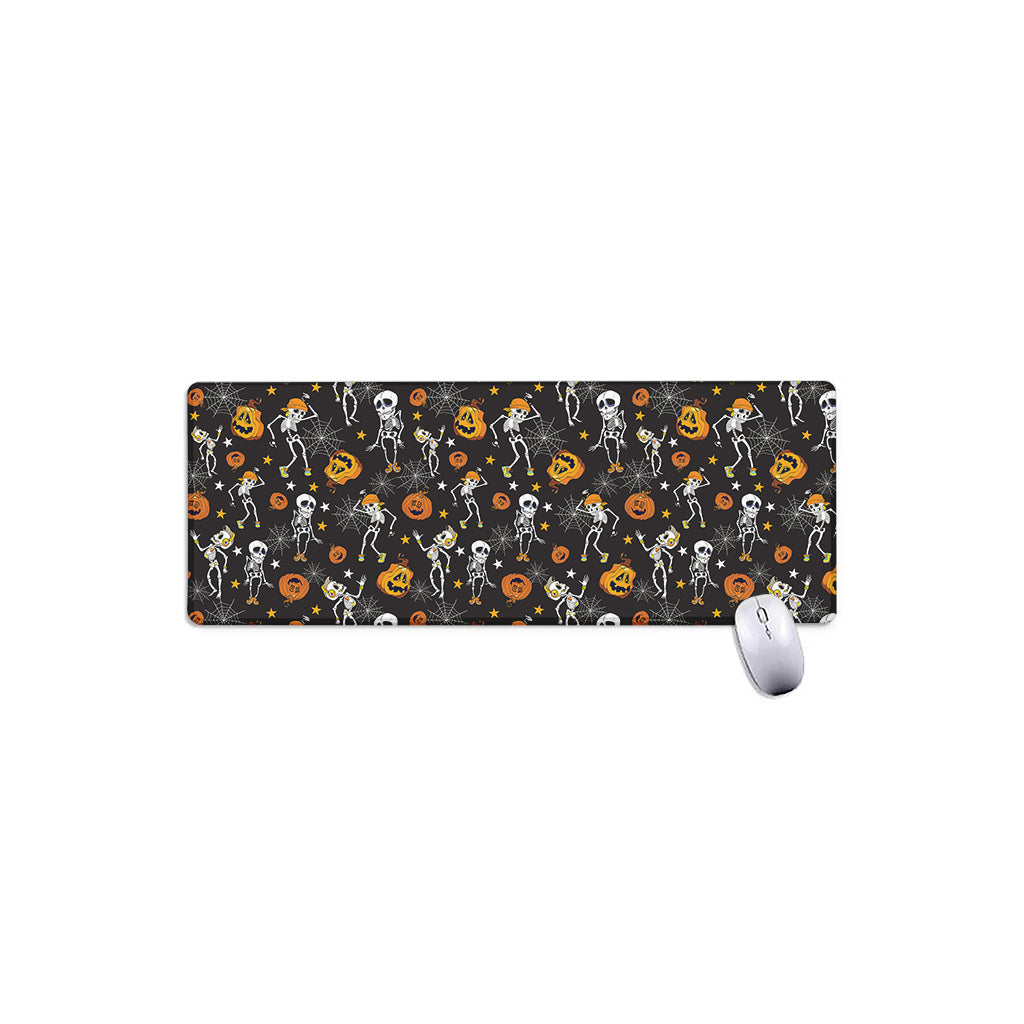 Halloween Skeleton Party Pattern Print Extended Mouse Pad
