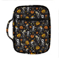 Halloween Skeleton Party Pattern Print Front Pocket Bible Bag