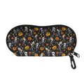 Halloween Skeleton Party Pattern Print Glasses Case