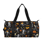 Halloween Skeleton Party Pattern Print Gym Bag
