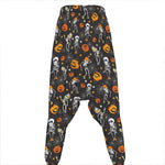 Halloween Skeleton Party Pattern Print Hammer Pants