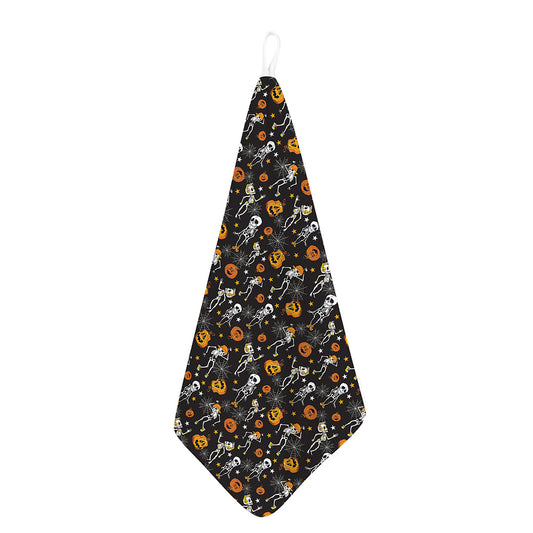 Halloween Skeleton Party Pattern Print Hand Towel