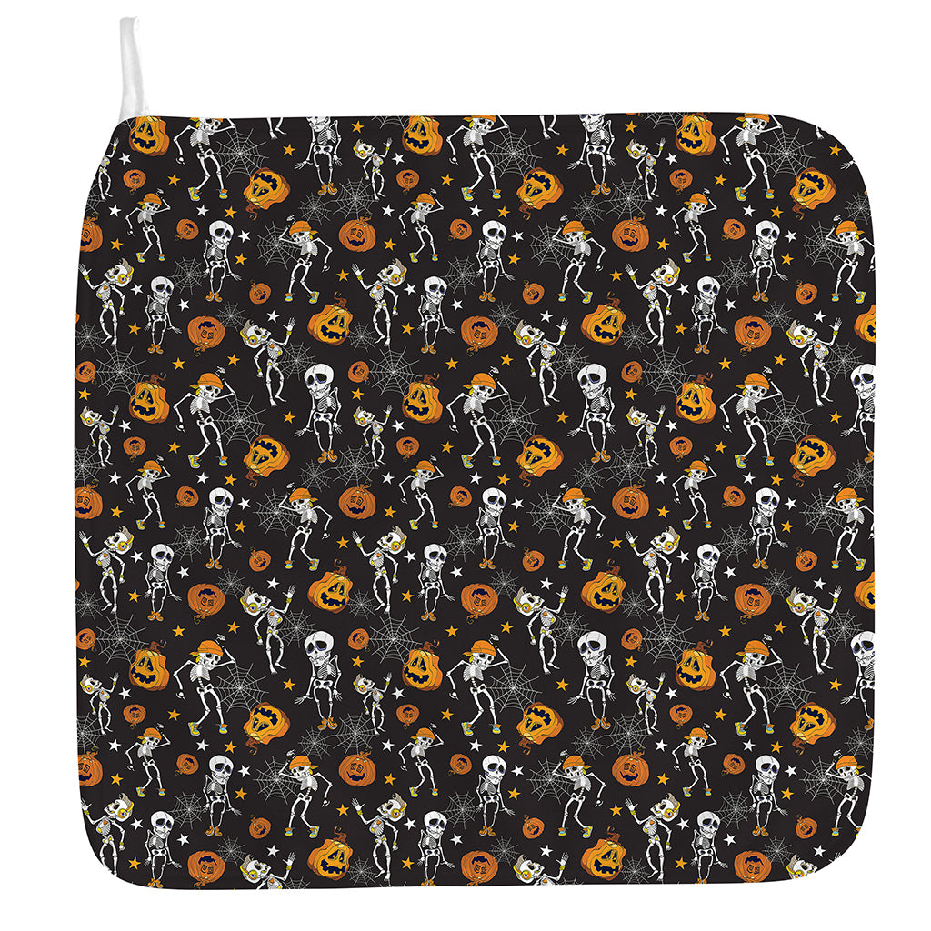 Halloween Skeleton Party Pattern Print Hand Towel
