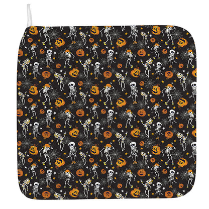 Halloween Skeleton Party Pattern Print Hand Towel