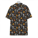 Halloween Skeleton Party Pattern Print Hawaiian Shirt