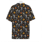 Halloween Skeleton Party Pattern Print Hawaiian Shirt