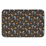Halloween Skeleton Party Pattern Print Indoor Door Mat