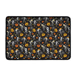 Halloween Skeleton Party Pattern Print Kitchen Mat