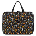 Halloween Skeleton Party Pattern Print Laptop Sleeve With Handle