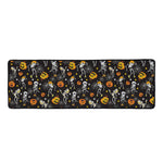 Halloween Skeleton Party Pattern Print Long Kitchen Mat