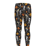 Halloween Skeleton Party Pattern Print Men's leggings