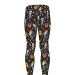 Halloween Skeleton Party Pattern Print Men's leggings