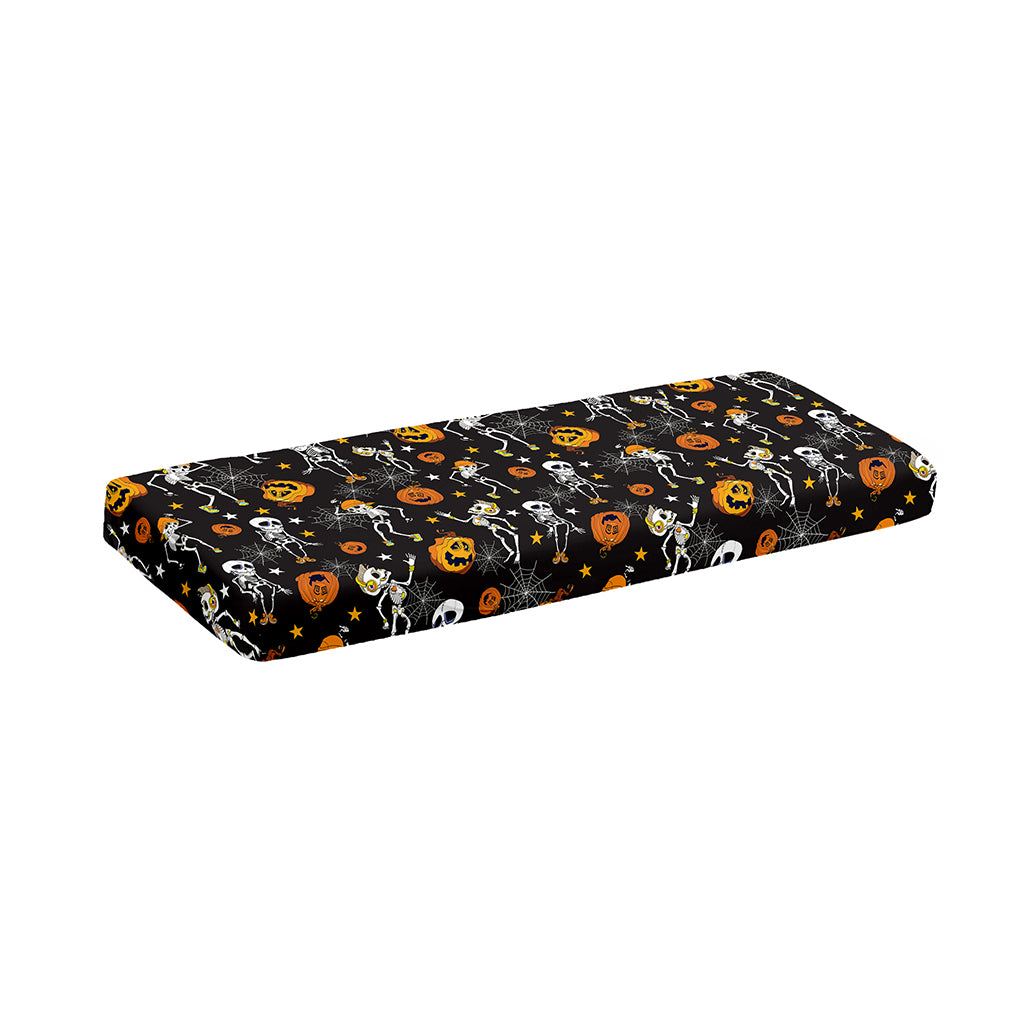 Halloween Skeleton Party Pattern Print Piano Keyboard Cover