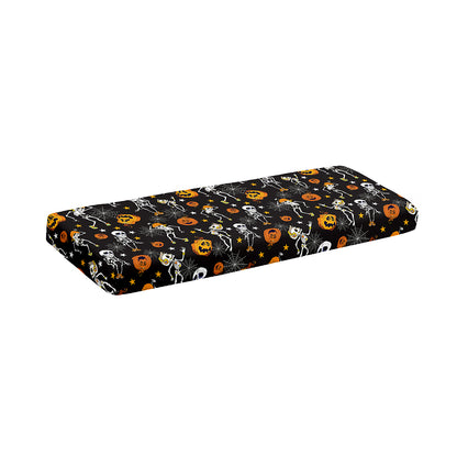 Halloween Skeleton Party Pattern Print Piano Keyboard Cover